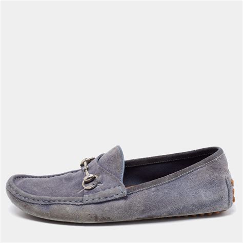 Men's driver with Horsebit in Neutral Suede 